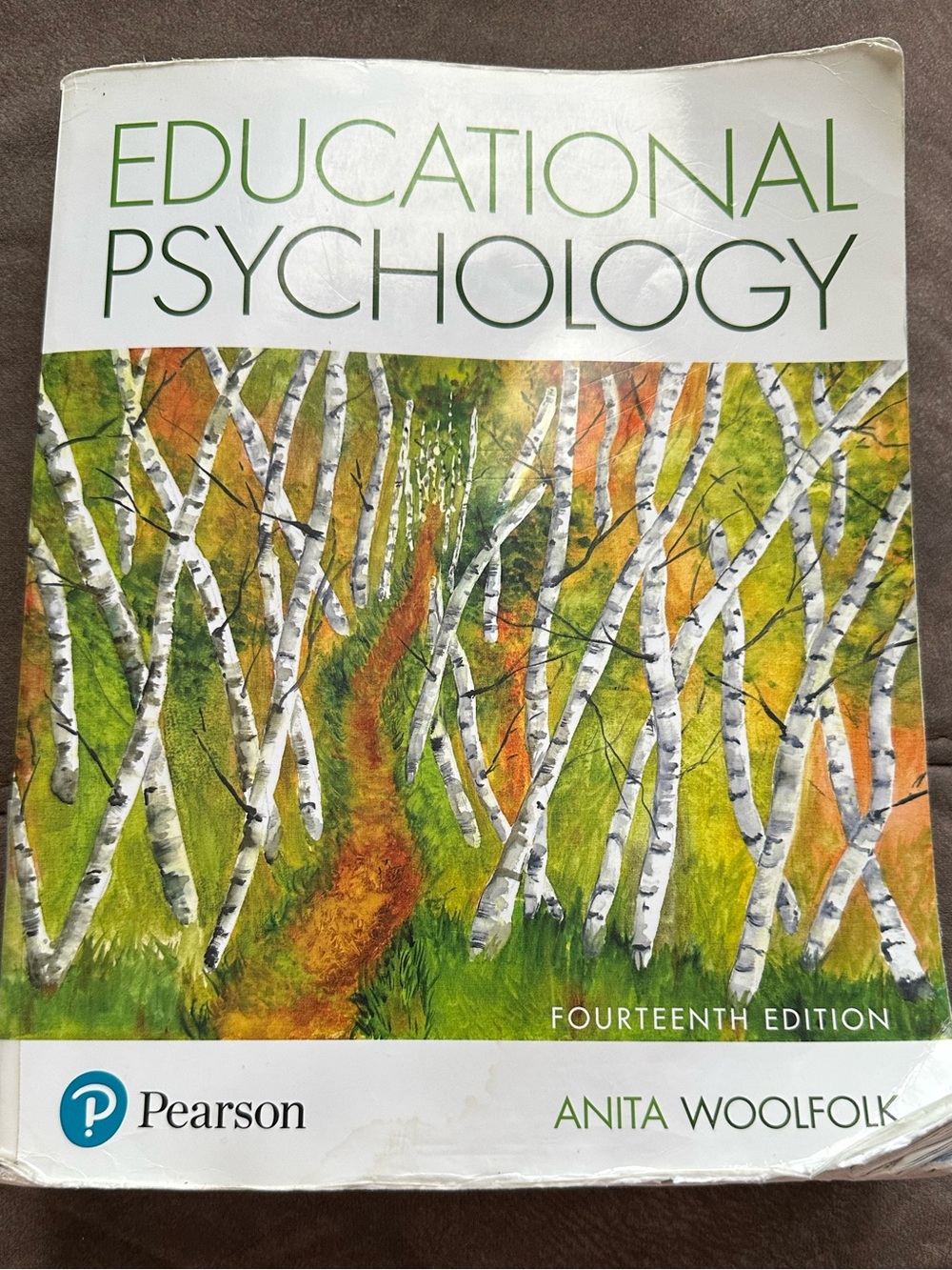 Pearson Educational Psychology Book — Green, White, Orange Cover